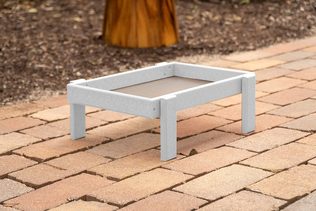 Plastic Platform Ground Bird Feeder Tray Turf Green D133704