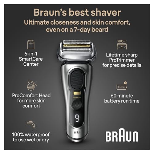Electric Razor with 5 Pro Shaving Elements and ProComfort Head, 6in1 SmartCare Center, Charging Stand A272