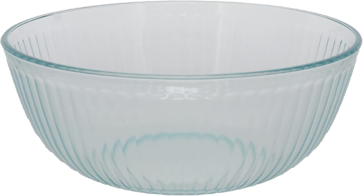 4.5qt Glass Mixing Bowl with Blue Lid E795165