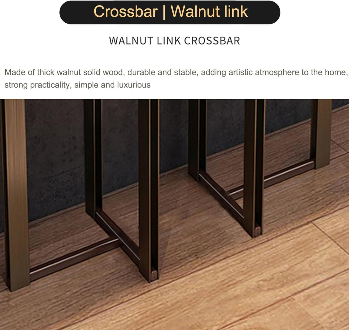 Narrow Entryway Table with Geometric Metal Base C67519