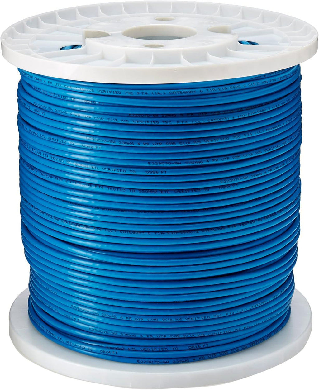 Cat6 Solid-Core Cable Black 1000' F666343