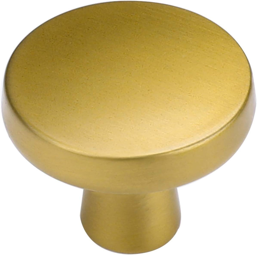 Brushed Brass Cabinet Knobs 10 Pack Q73820