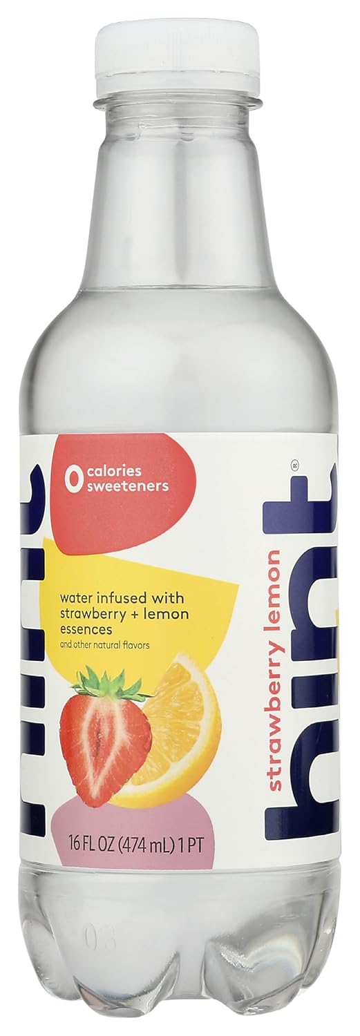Strawberry Lemon Infused Water, 16 Fluid Ounce (Pack of 12) F68520
