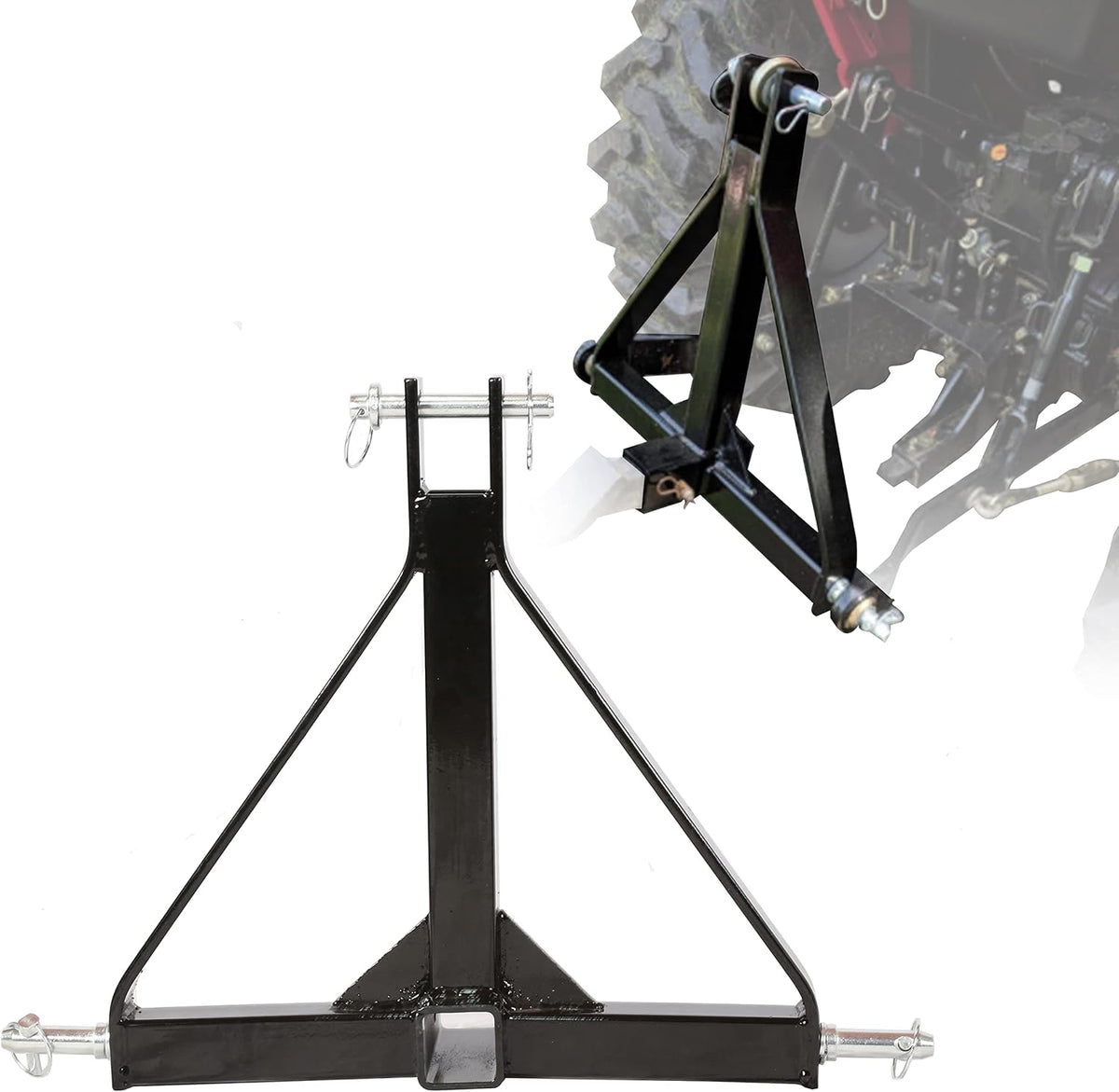 3 Point 2 Receiver Tractor Tow Hitch Drawbar Adapter C8943