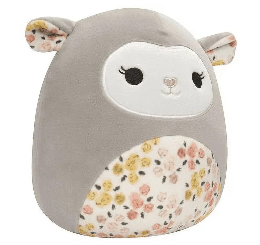 12" Grey Lamb with Floral Belly H452187