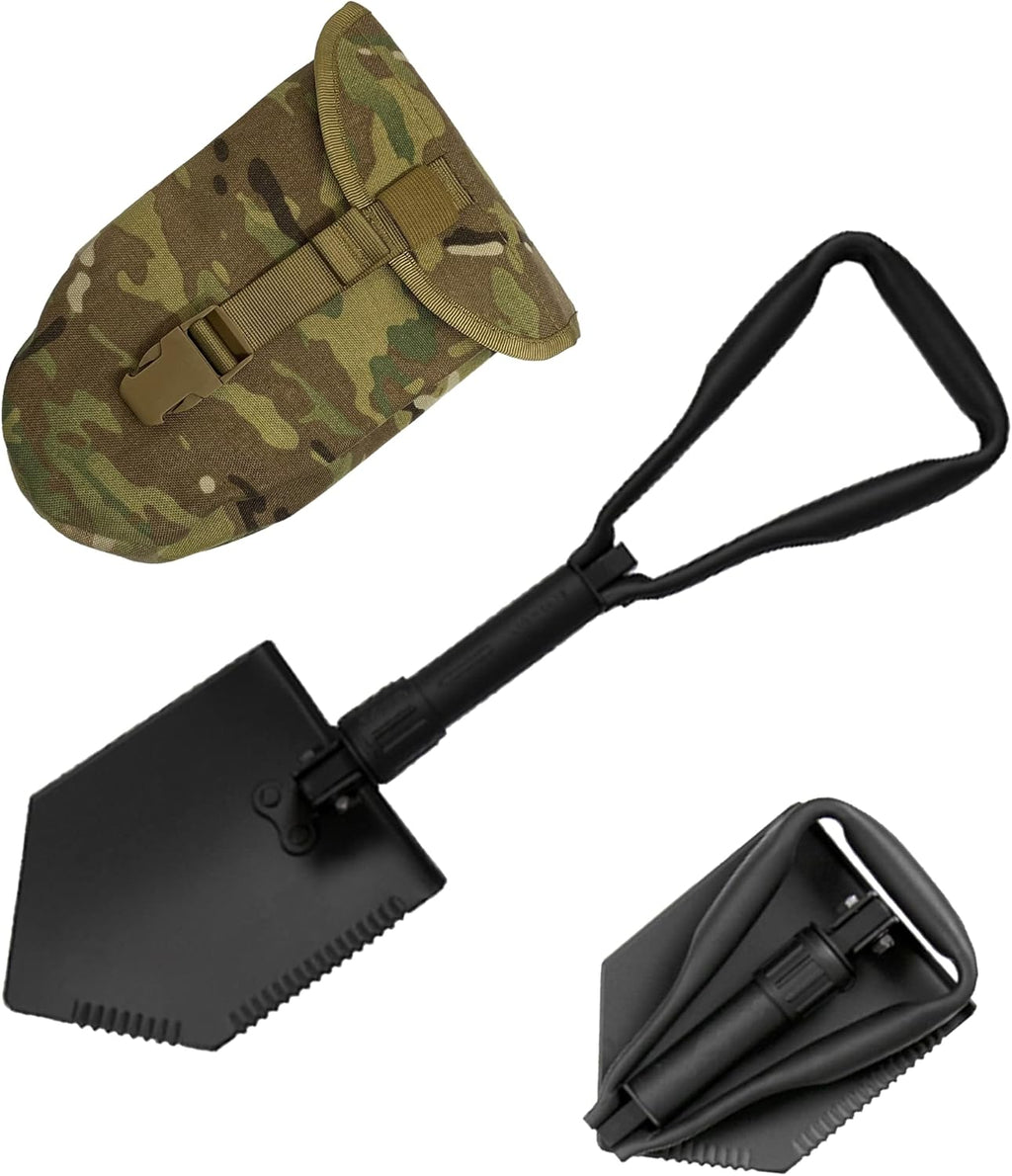 Military Style Tri-Fold Entrenching Tool with Serrated Edge P83114