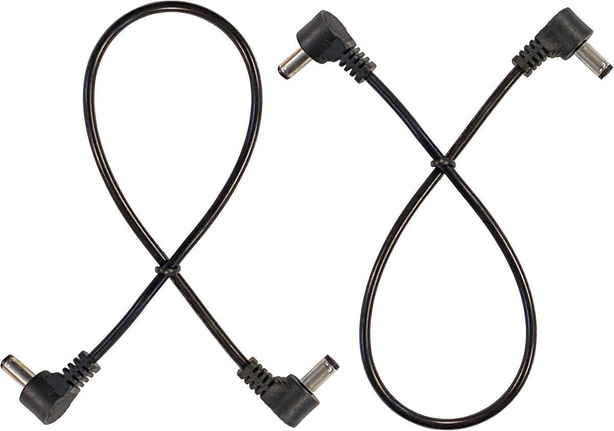 1 Foot Right Angle DC Power 5.5mm x 2.1mm Patch Cables Y8686