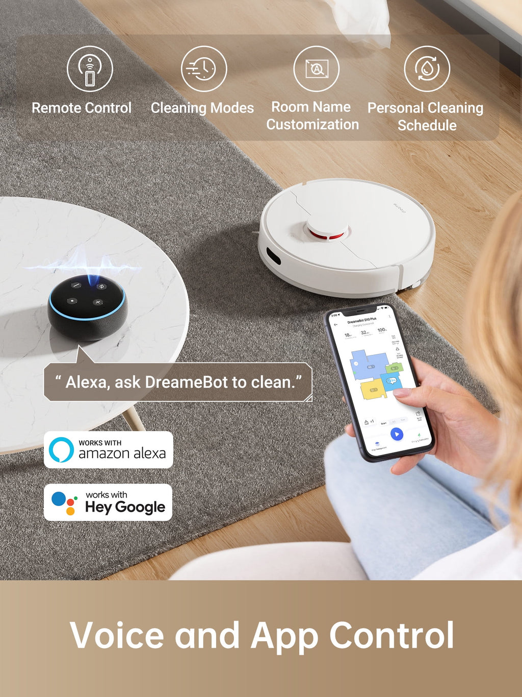Robot Vacuum and Mop with Self-Emptying Base B9106