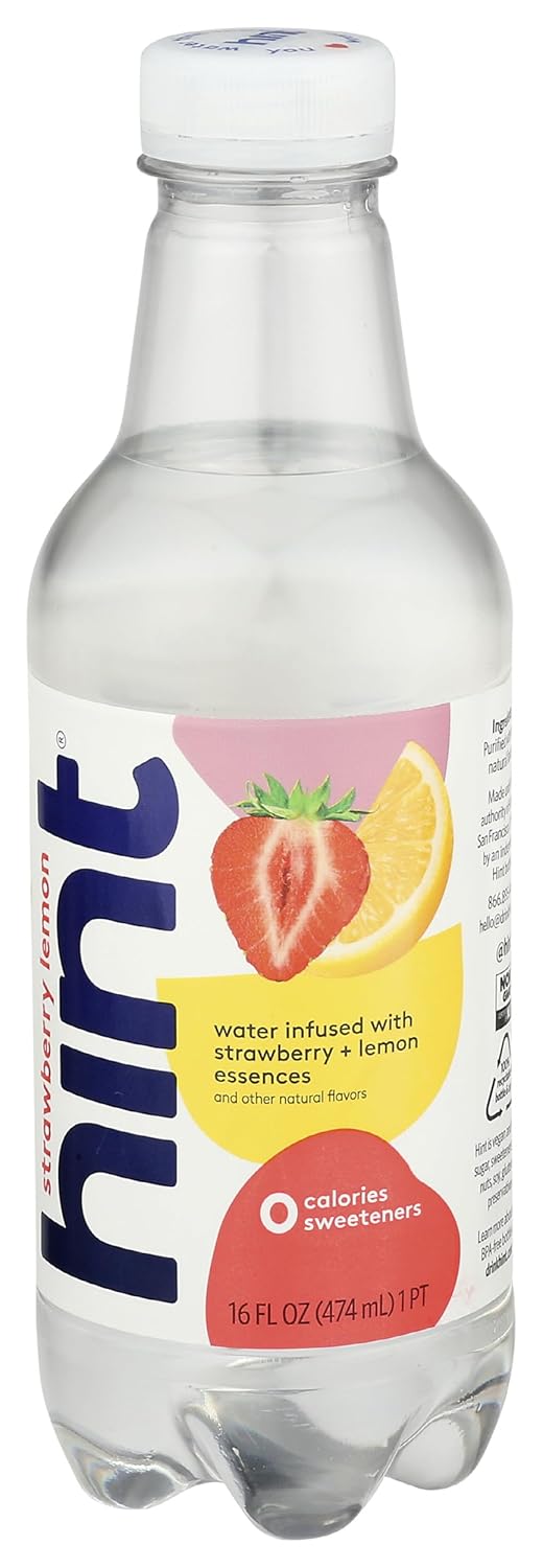 Strawberry Lemon Infused Water, 16 Fluid Ounce (Pack of 12) F68520