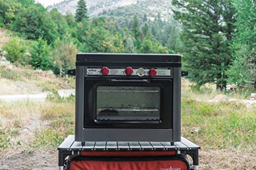 Stainless Steel Charcoal Gray Outdoor Camp Oven I7403