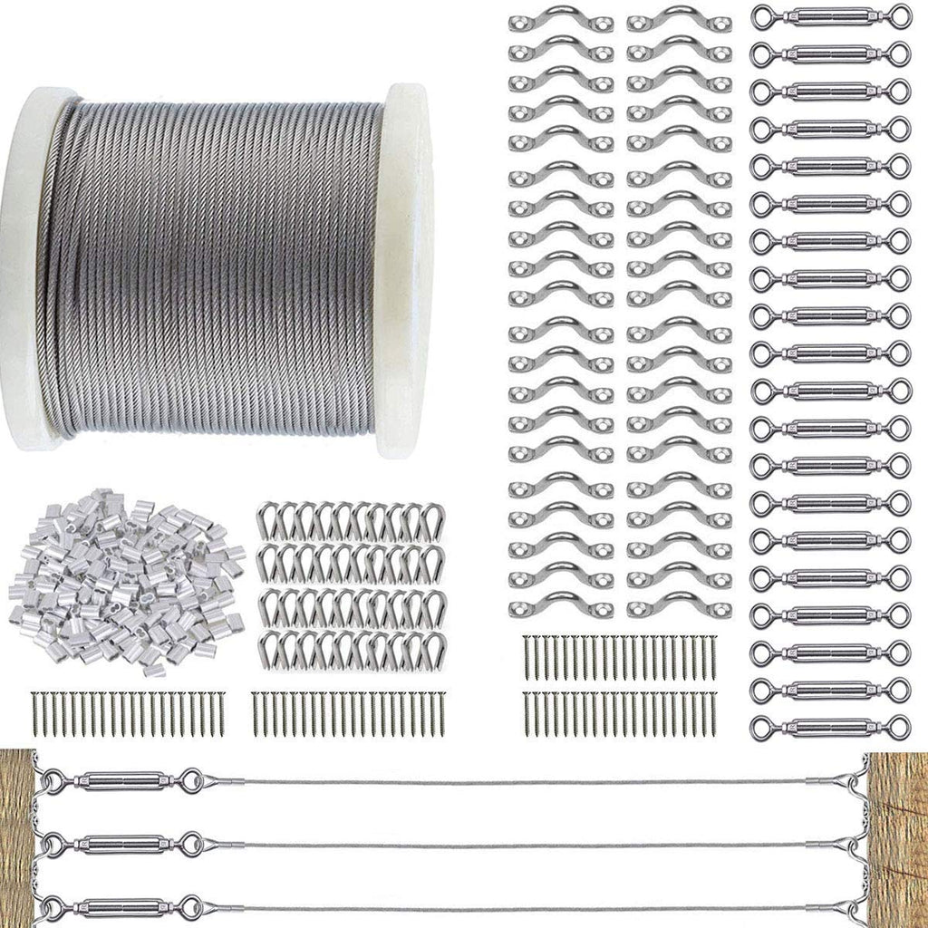 1/8 Cable Railing Kit with 400ft Stainless Steel Cable N421