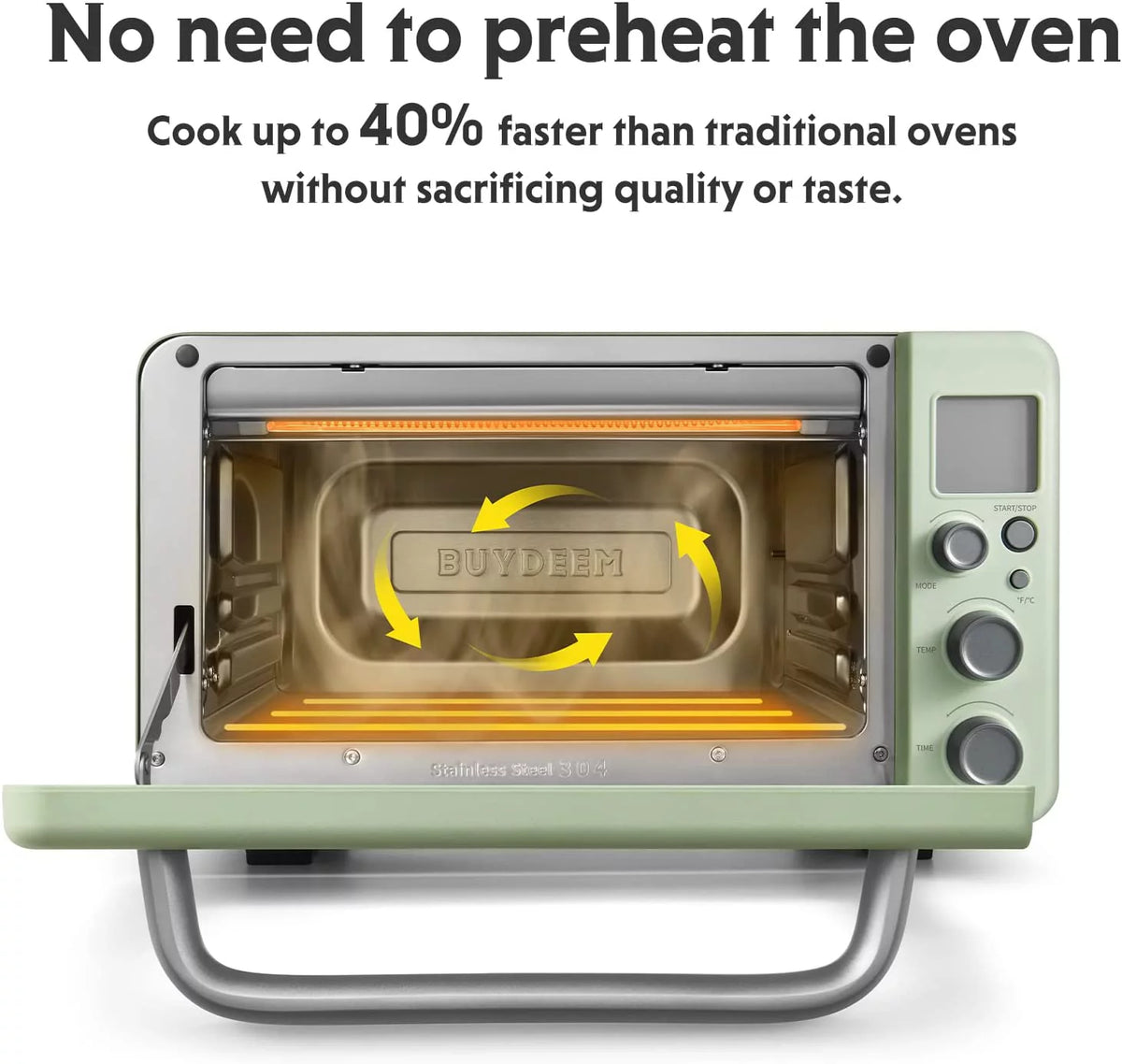 7-in-1 Digital Air Fryer Toaster Oven, 11QT, Mint Green S95981
