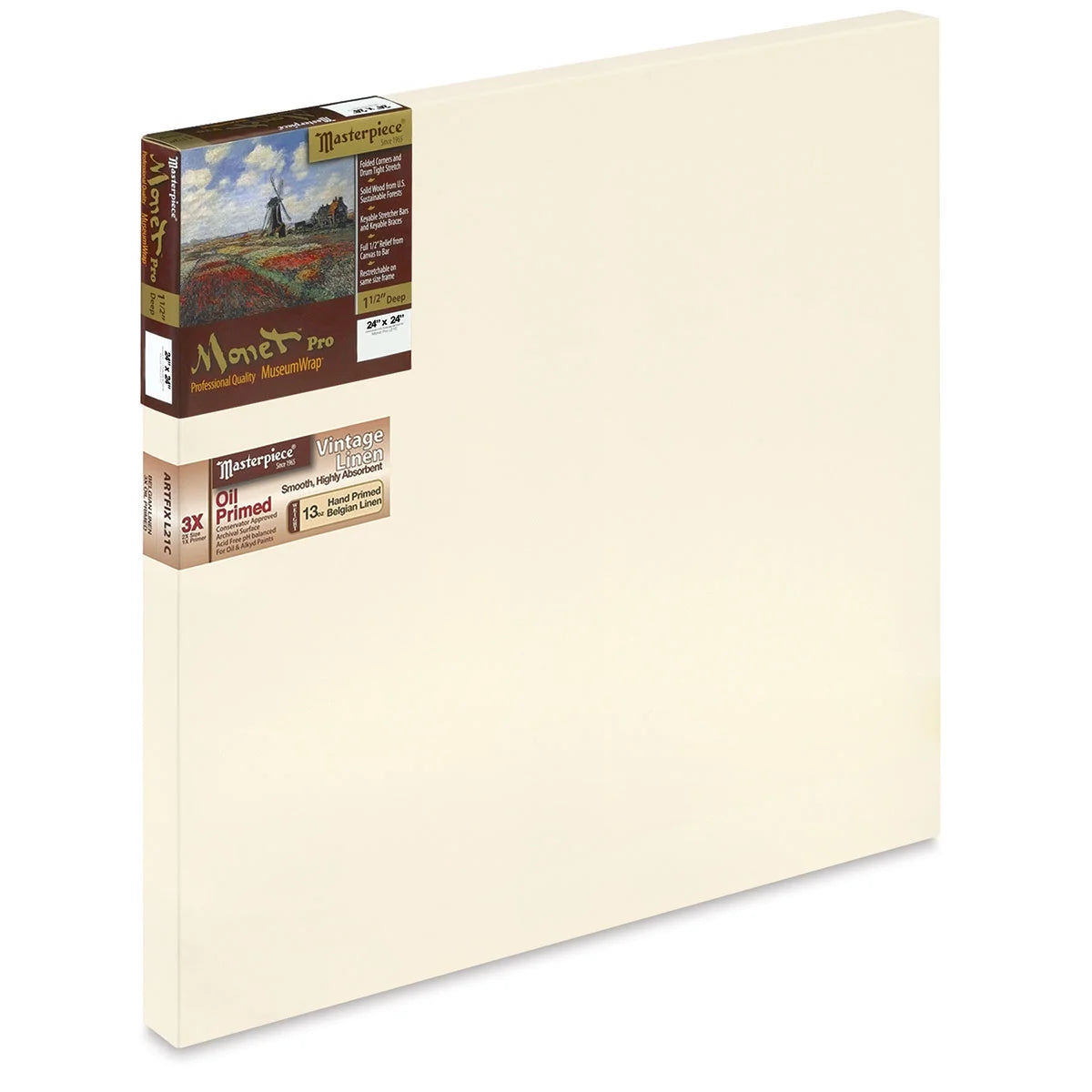 24" x 24" Oil Primed Linen Canvas F56205