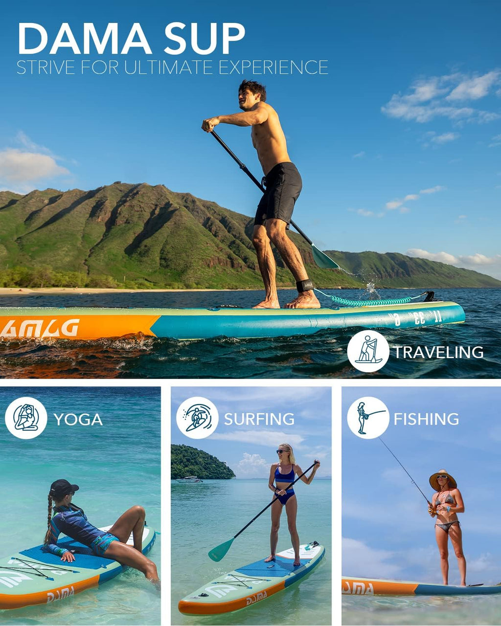 Inflatable Stand Up Paddle Board 11 ft I108