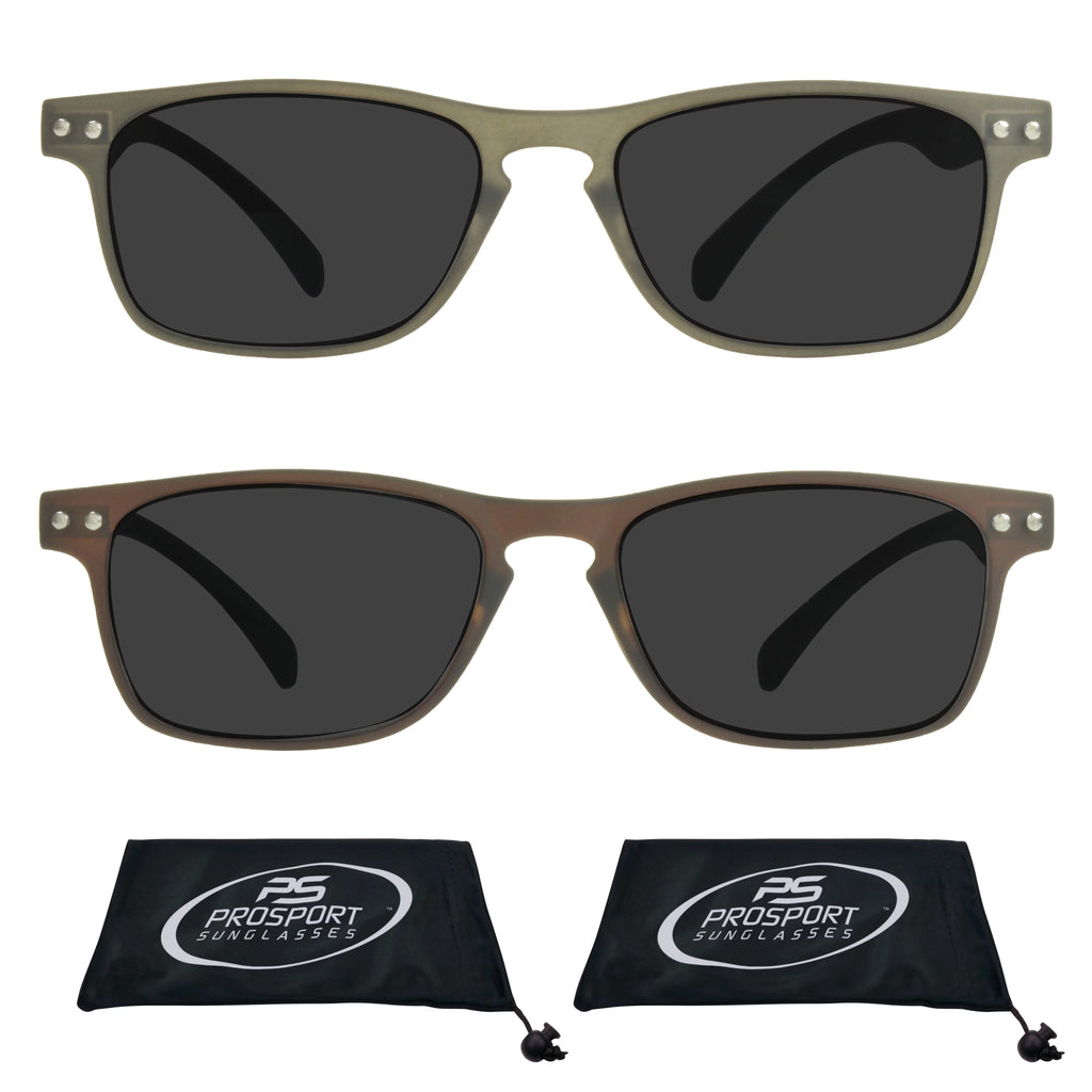 Black & Brown Reading Sunglasses 2 Pack D50192