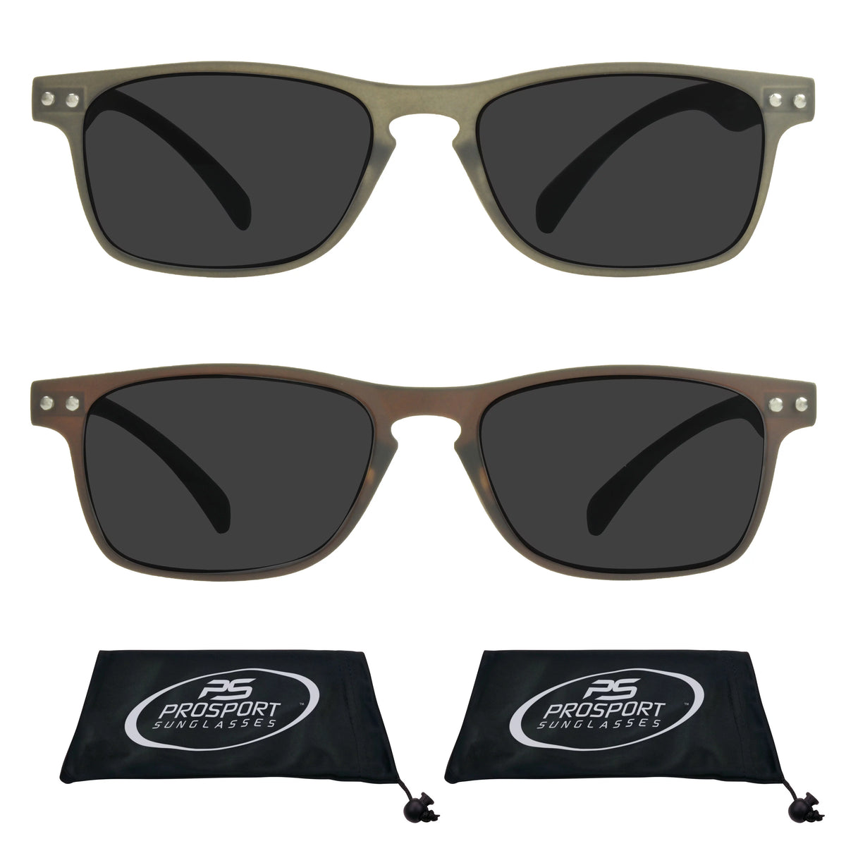 Black & Brown Reading Sunglasses 2 Pack D50192