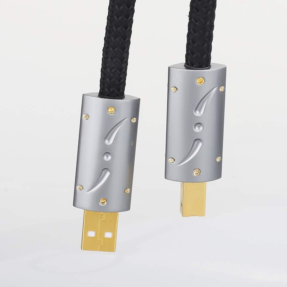 Silver Plated OFC USB Audio Cable 3.3FT/1M Y170624