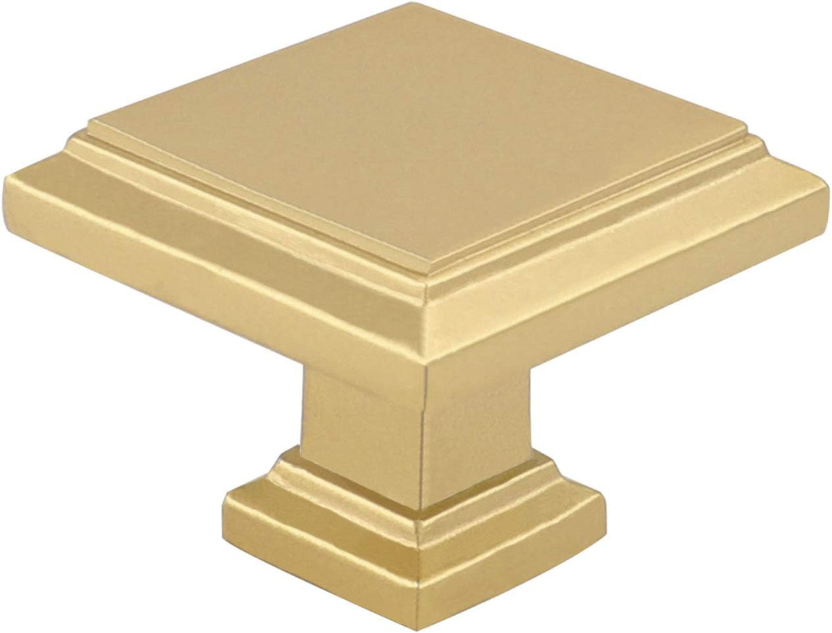 Brushed Brass Cabinet Knobs 10 Pack Q73820