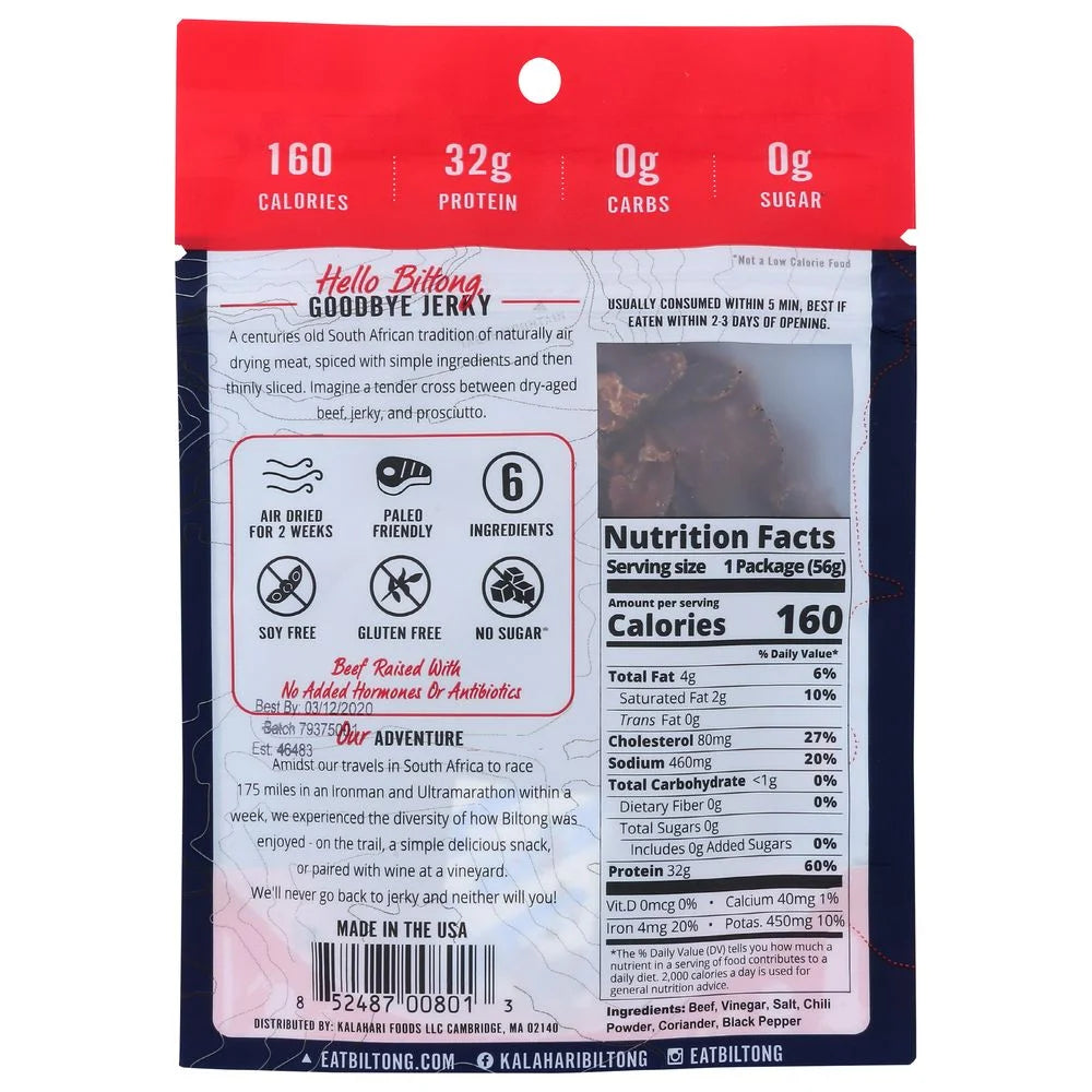Spicy Peri Peri Biltong, 2 Ounce H375978