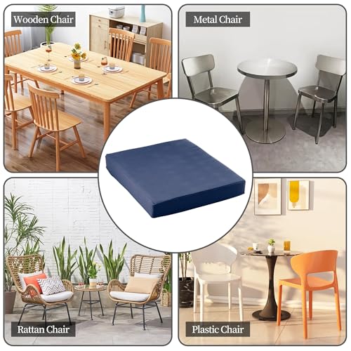 Outdoor Chair Cushions Set of 4, Waterproof Memory Foam Grey G597360