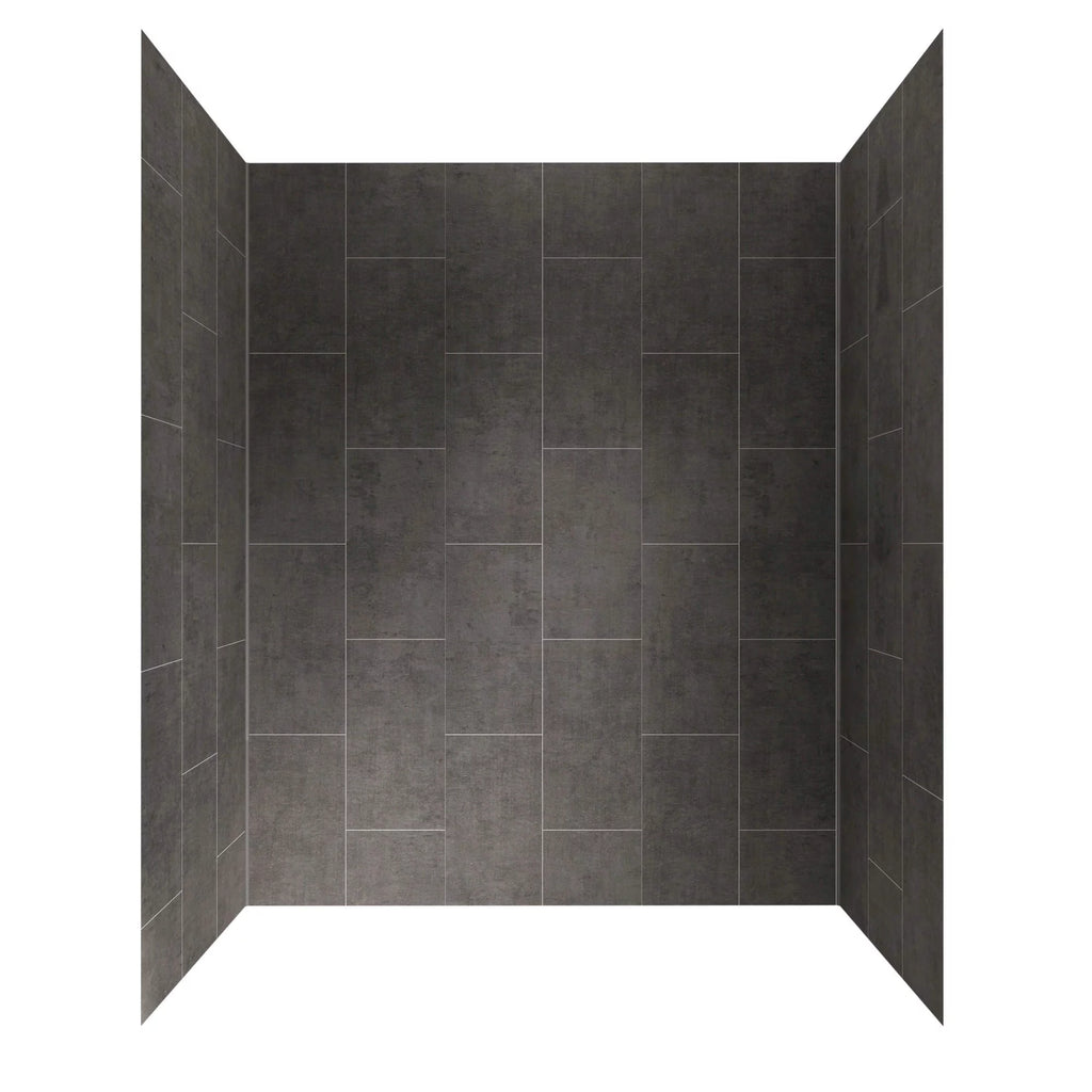 Five Panel Alcove Shower Wall Kit - Slate F17053