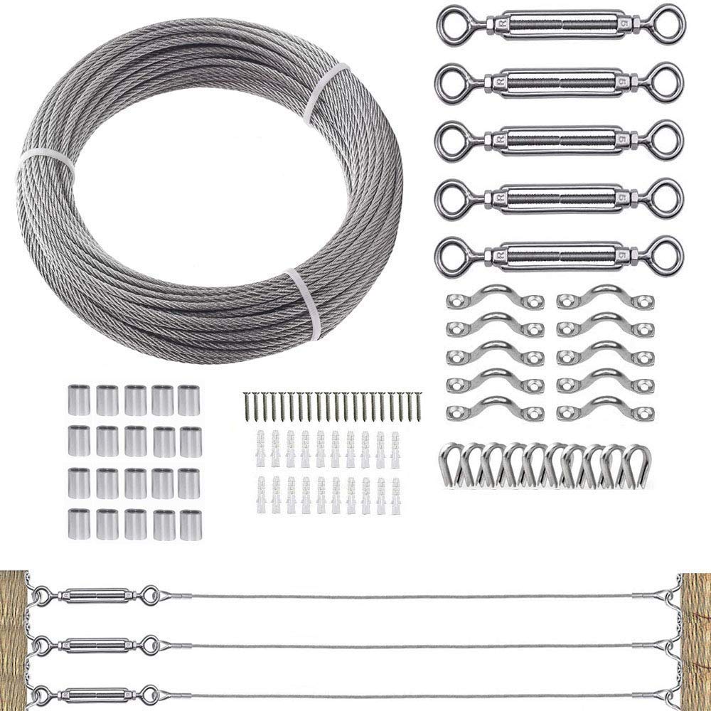 1/8 Cable Railing Kit with 400ft Stainless Steel Cable N421