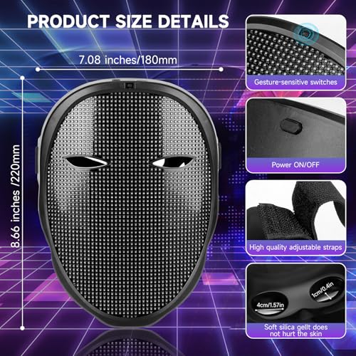 Programmable LED Halloween Mask K718