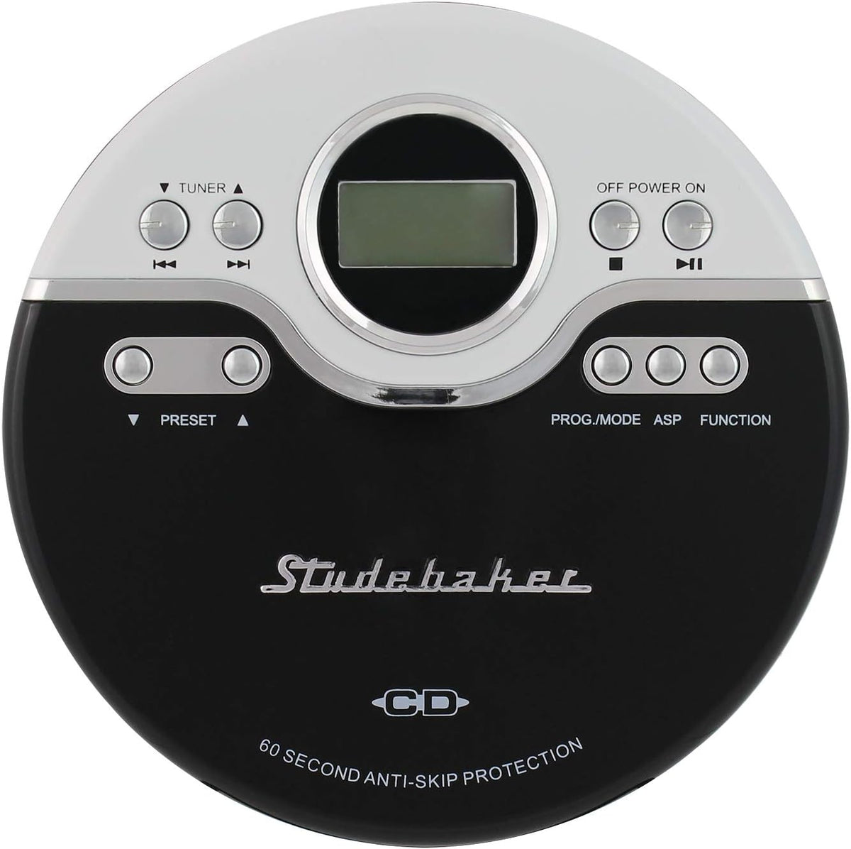 Black/White Personal CD Player with FM Radio Q686