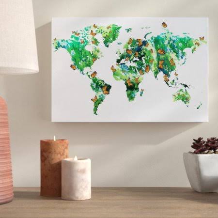 Graphic Art Print on Canvas I9834