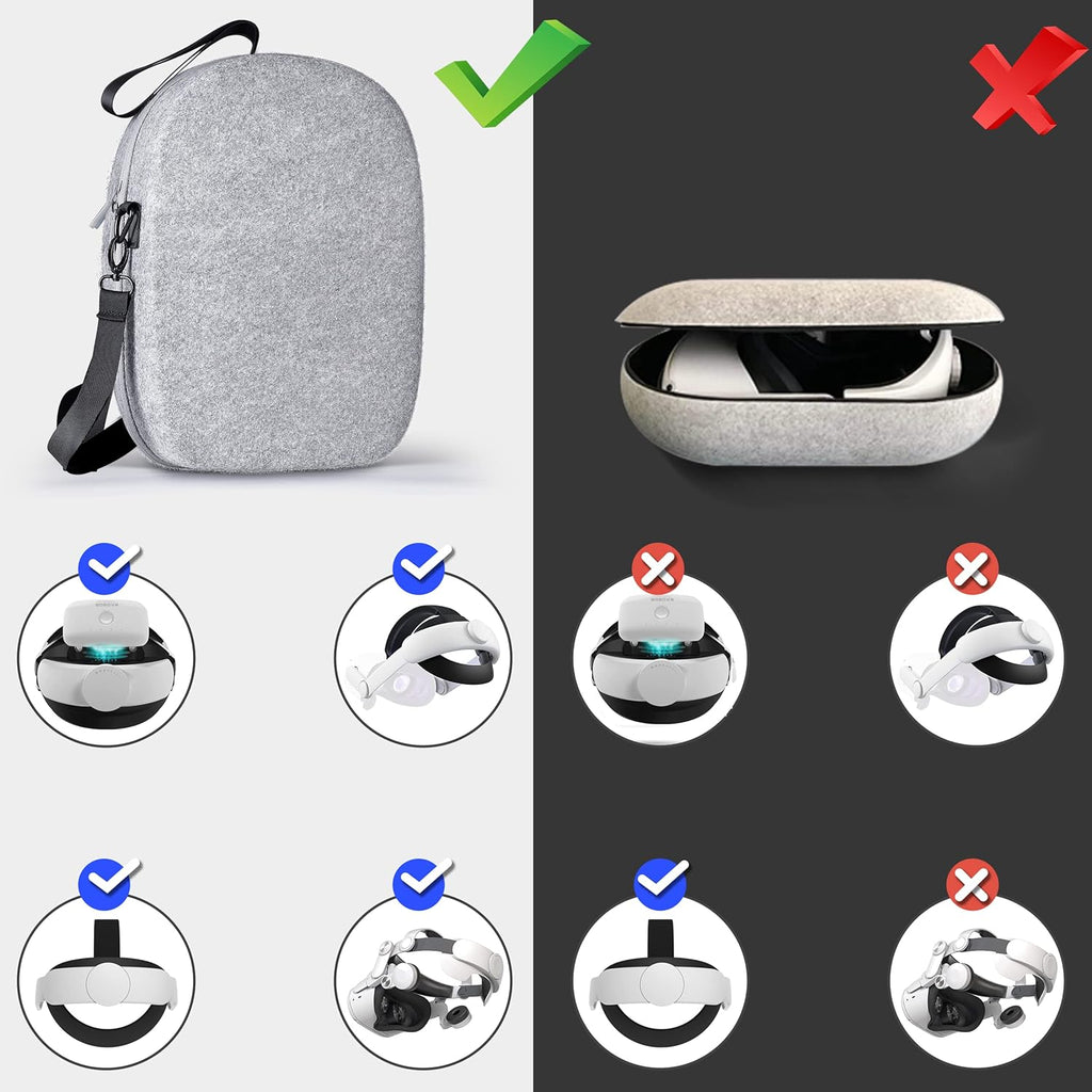 Hard Shell Carrying Case for Oculus Quest 2 Pack of 2 Z6050