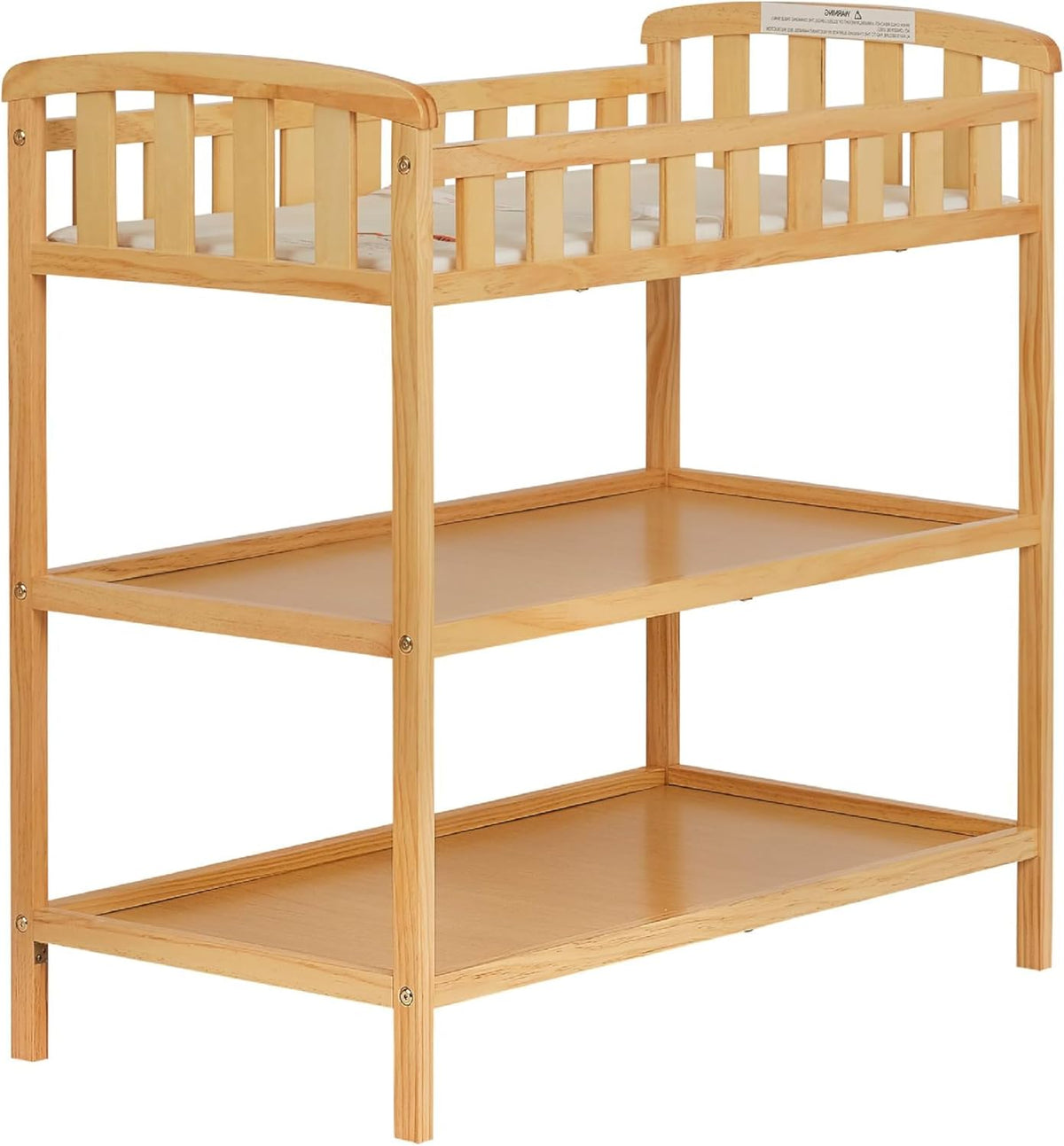 5-in-1 Convertible Crib with Changing Table in Natural O695
