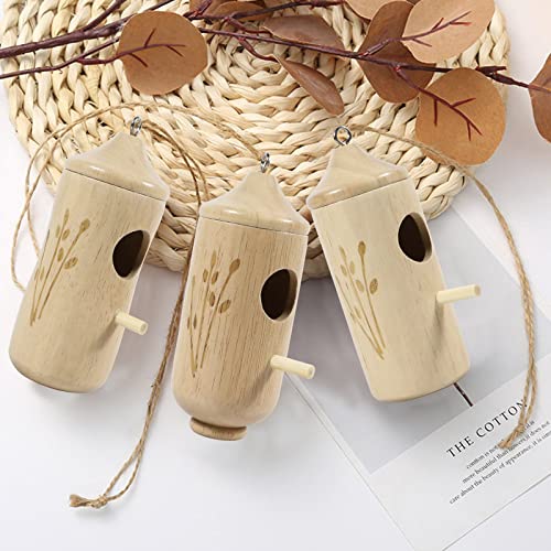 Wooden Hummingbird House for Outside Hanging 4.7 Inch T149391