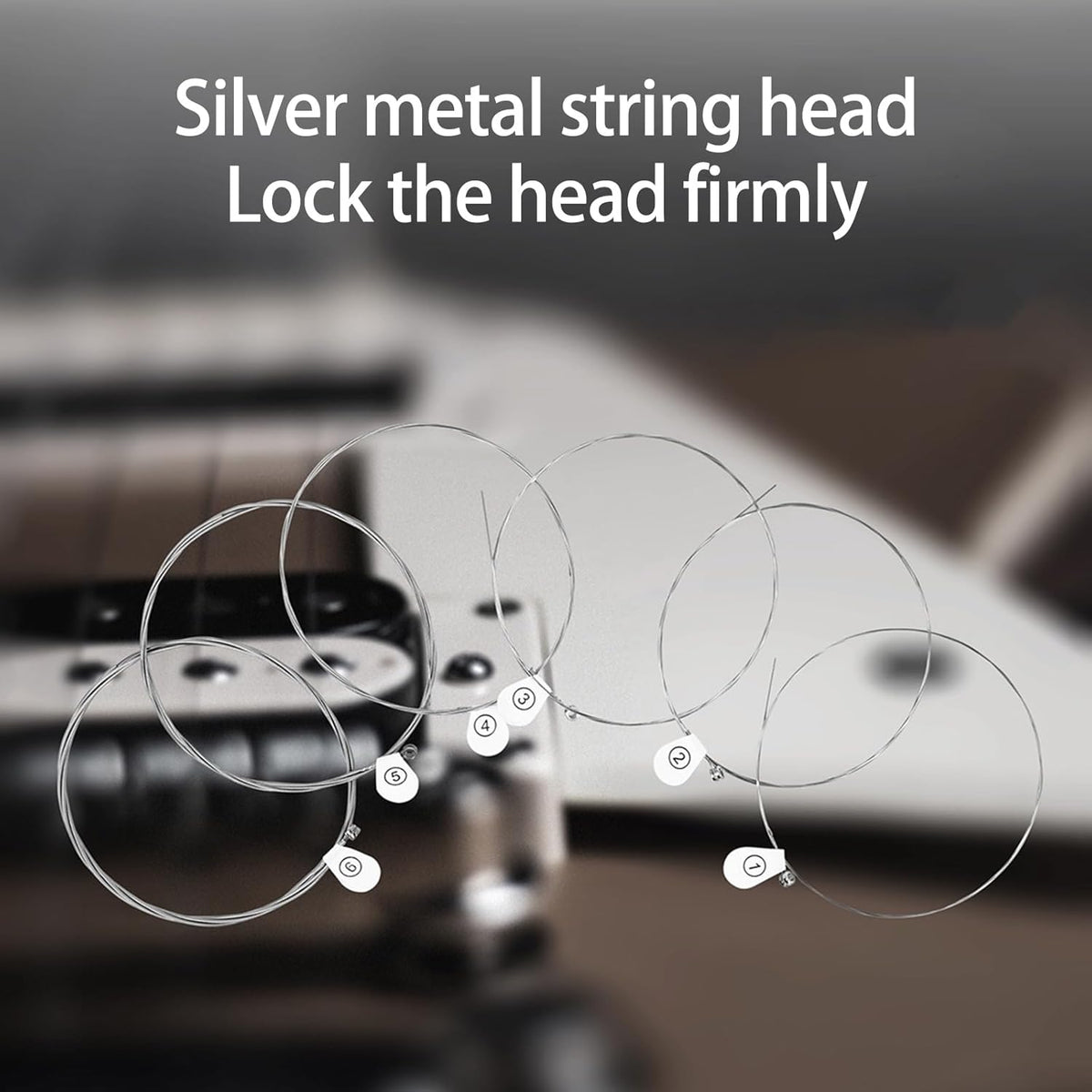 6 Pcs Electric Guitar Strings Nickel Wound .009-.042 Full Set A4914