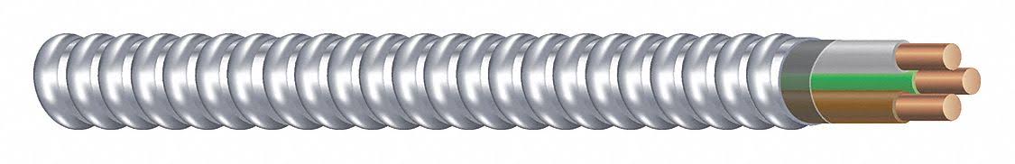 12 AWG 2 Conductor with Ground Metal Clad Armored Cable 250 ft B485612