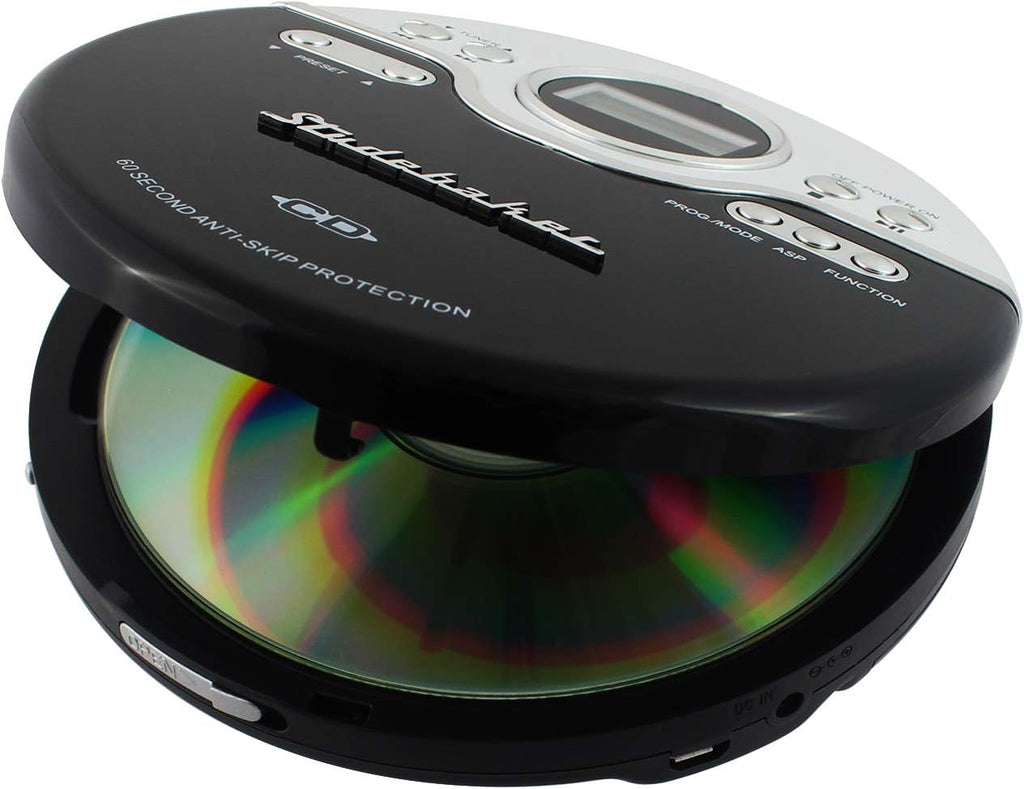 Black/White Personal CD Player with FM Radio Q686