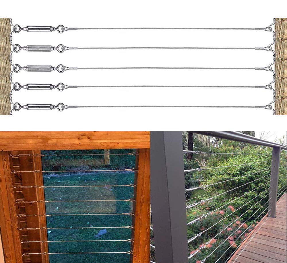 1/8 Cable Railing Kit with 400ft Stainless Steel Cable N421