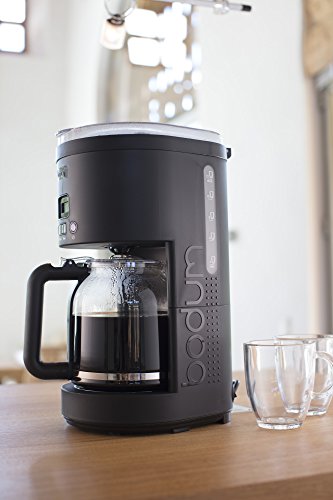 Black 12 Cup Programmable Coffee Machine with Borosilicate Glass Carafe Z8720
