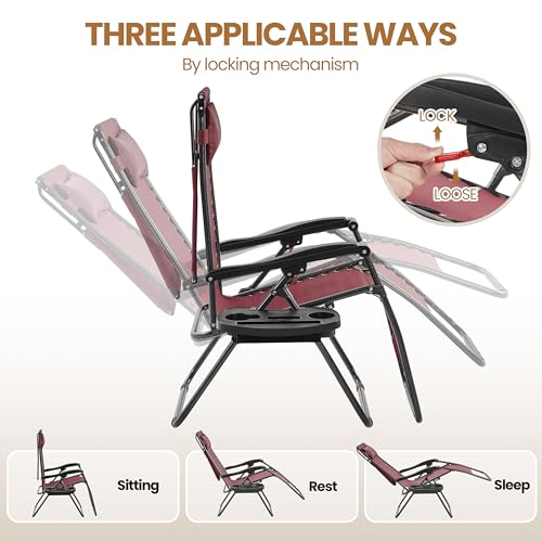 Black Zero Gravity Chair with Canopy and Cup Holder Z510072