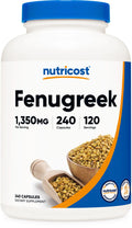 Fenugreek Seed 1350mg 240 Capsules Gluten Free Non-GMO C266321