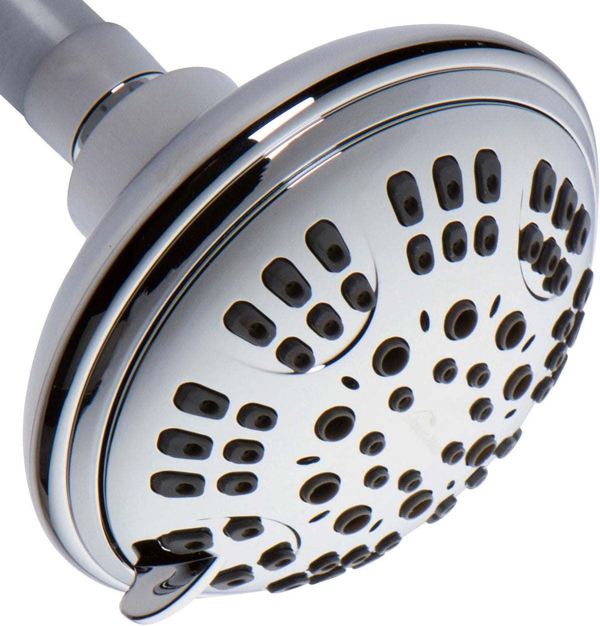 6 Spray Settings 4.5 inch Adjustable High Pressure Shower Head in Polished Brass/Gold Finish Pack of 2 L471803