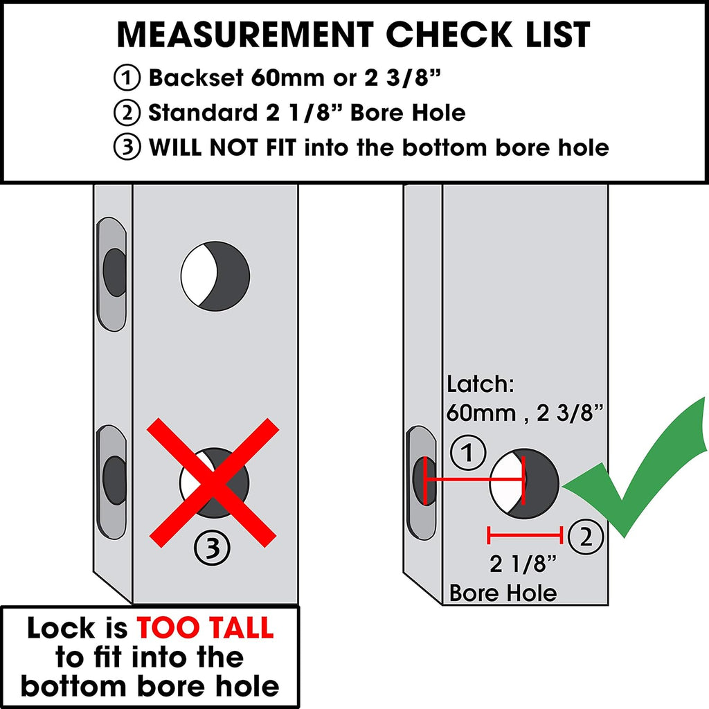 Satin Chrome Keyless Lever Lock with Keypad, Pack of 2 W501370