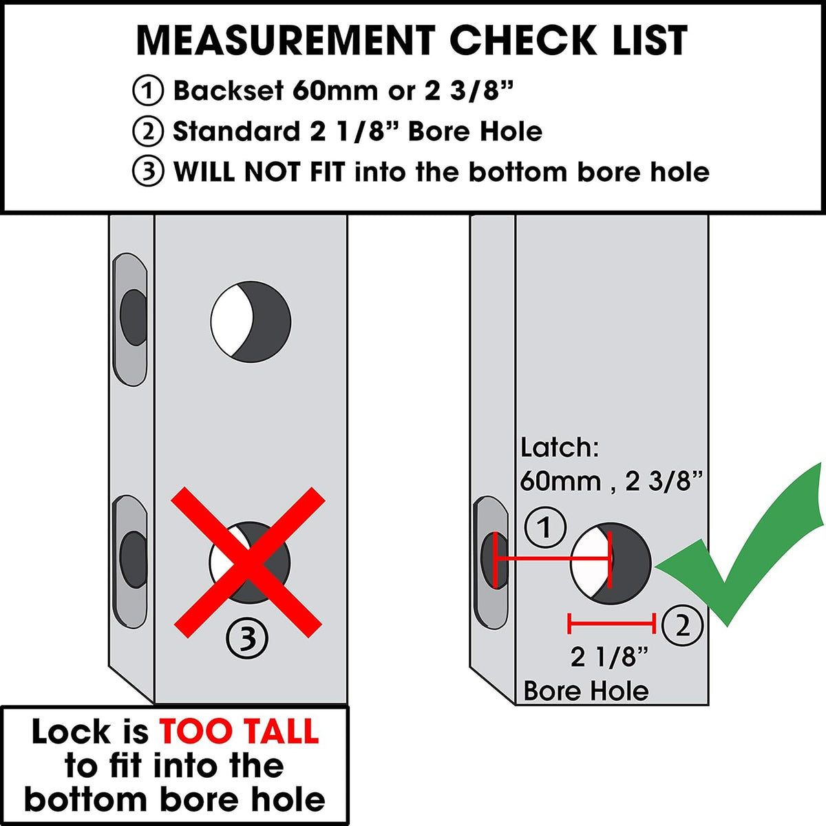 Satin Chrome Keyless Lever Lock with Keypad, Pack of 2 W501370