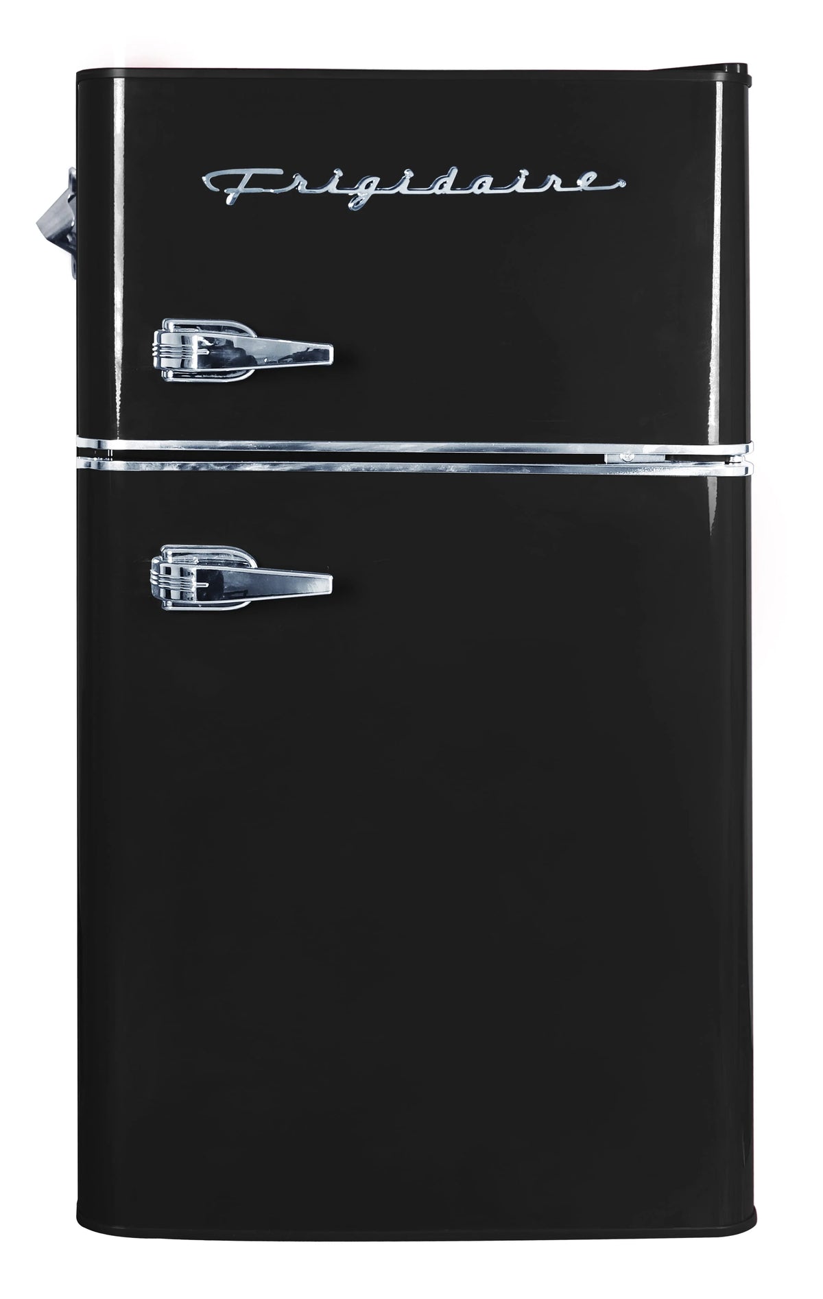 Black 3.1 Cu Ft Two Door Compact Refrigerator with Freezer H6066