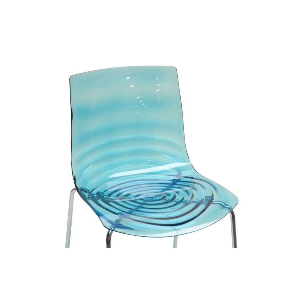 Blue Plastic Dining Chair (Set of 2) U85147