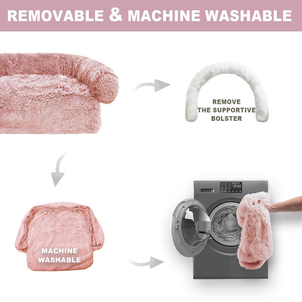 Washable Removable Pet Bed Mat D606557