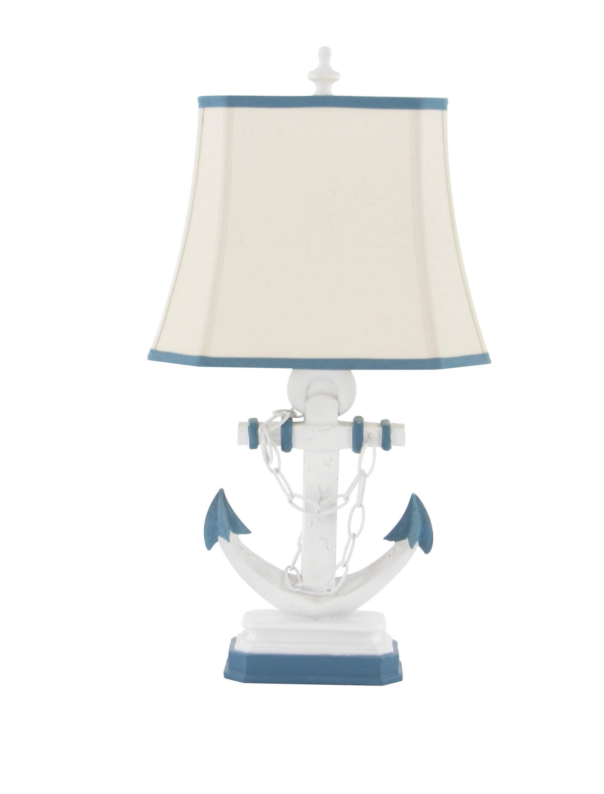 Linen Shade Lamp with Anchor C880