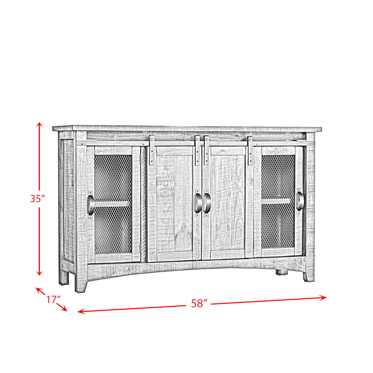 White Media Console Z893