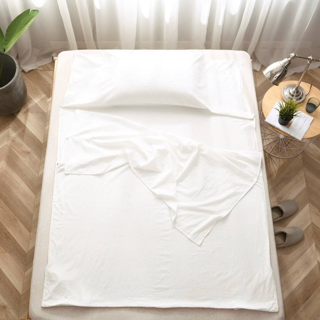 Queen Khaki Packable Travel Airbed Sheet Set with Carrying Bag F73561
