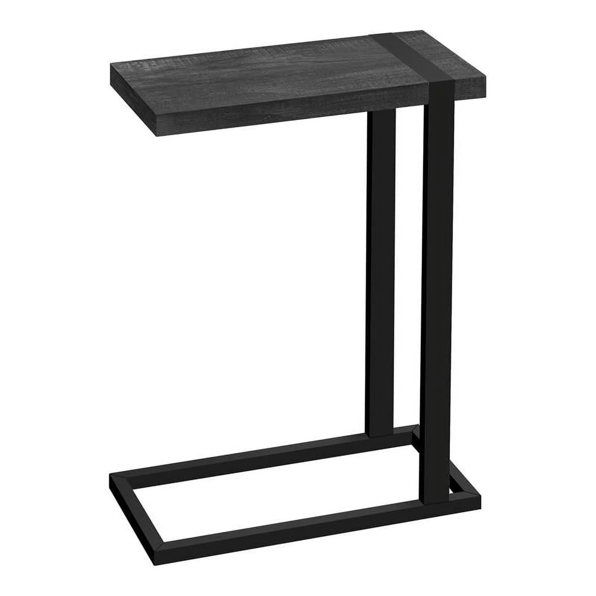 Black Rectangular Farmhouse Wood Side Table E922355