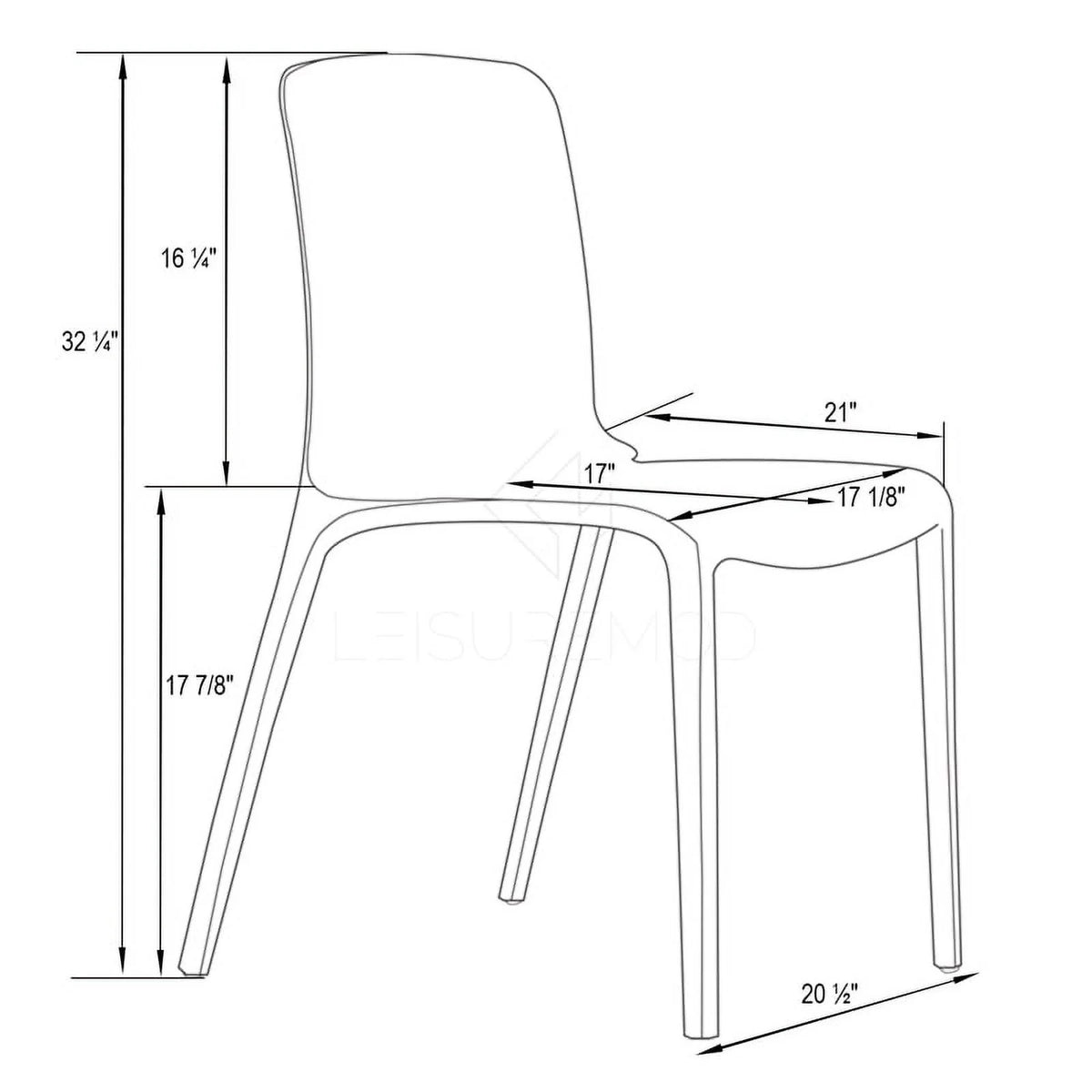 Black Dining Side Chair B175523